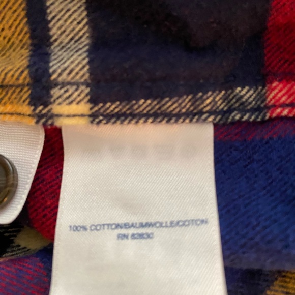 Lands’ End Multicolor button up long sleeve flannel Shirt M - Picture 5 of 10